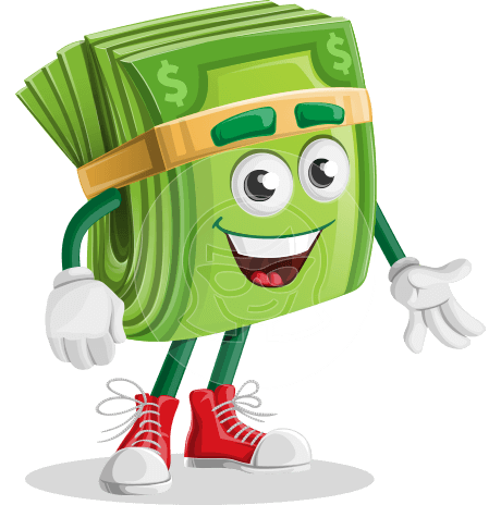 Dollar Bill Cartoon Money Vector Character